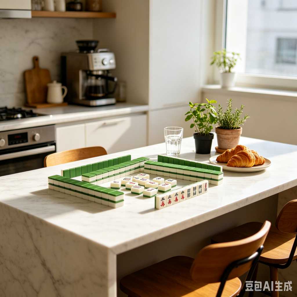 pastel color mahjong tiles