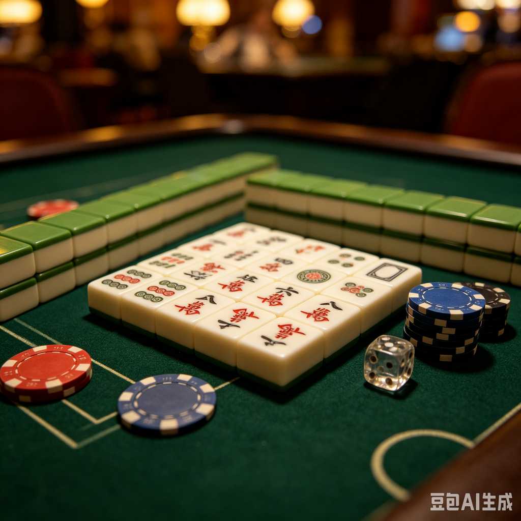 deep print mahjong set